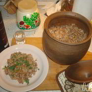 Рецепт Гречки запеченной в глиняном горшке