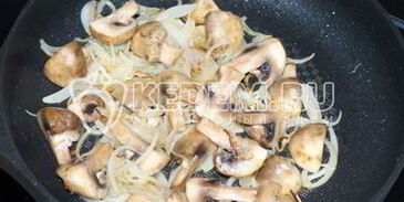 гречневая каша с грибами и овощами