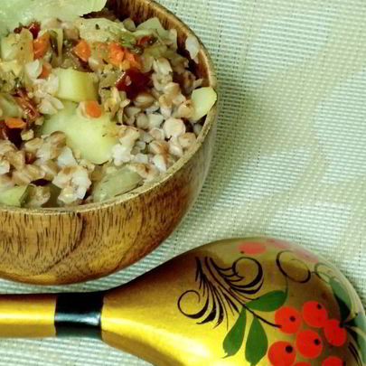Гречневая каша с картофелем
