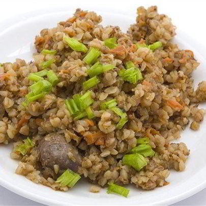 Гречневая каша с луком на пару