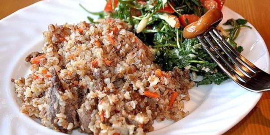 Рецепт гречневой каши с мясом в мультиварке
