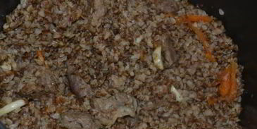 гречневая каша с мясом в мультиварке