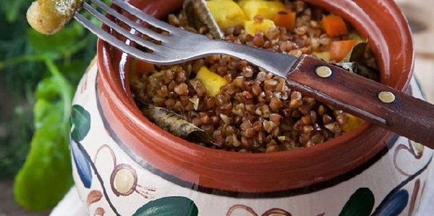 Рецепт гречневой каши с овощами и сыром