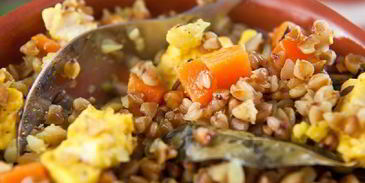 гречневая каша с овощами и сыром