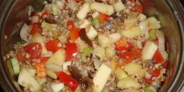 гречневая каша с овощами