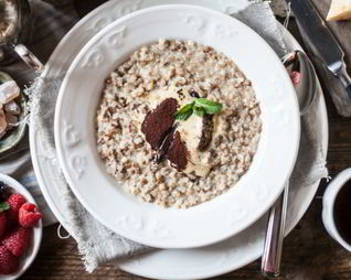 Гречневая каша с тирамису