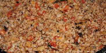 гречневая каша с томатами по-итальянски