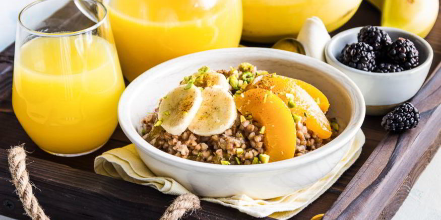 Рецепт гречневой сладкой каши с бананами