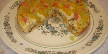 гурьевская каша с изюмом орехами и цукатами