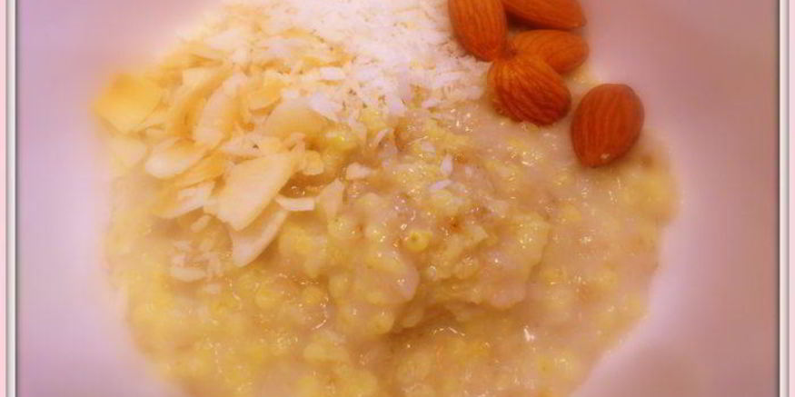 Рецепт каши на кокосовых сливках