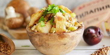 каша по-сибирски постная с рыбой