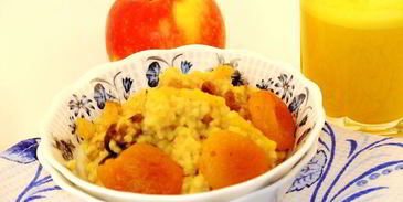 каша пшенная на яблочном соке