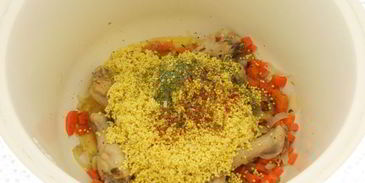 каша пшенная с куриными крылышками в мультиварке