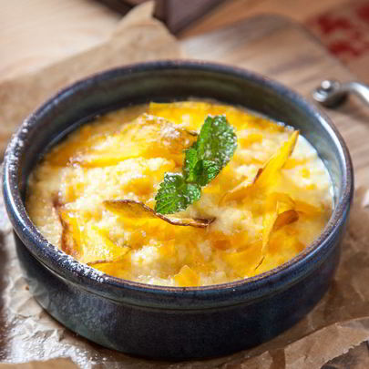 Каша пшенная с тыквой и курагой