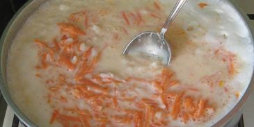 каша рисовая молочная с тыквой