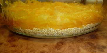 каша слоеная из двух круп с тыквой