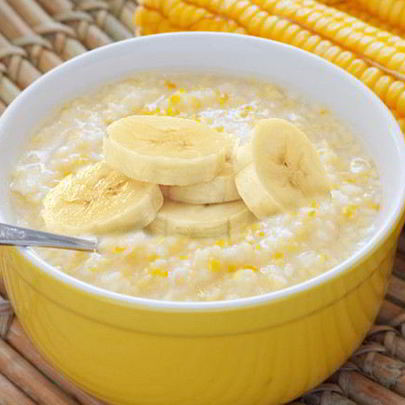 Кукурузная каша на молоке