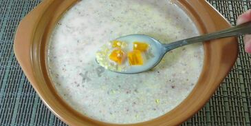 кукурузная каша с тыквой