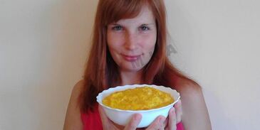 кукурузная каша с тыквой