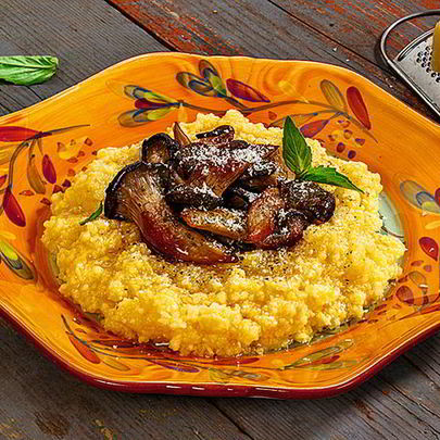 Мамалыга с грибами