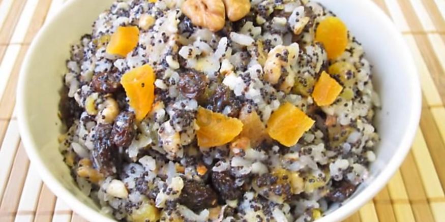 Рецепт кутьи на рождество из риса с изюмом