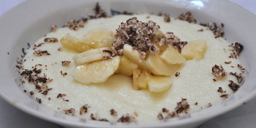 Рецепт манной каши с бананом