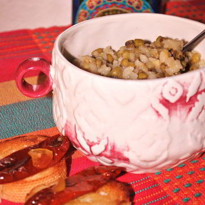 Машевая каша с рисом