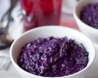 Черничная овсяная каша