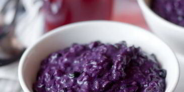 черничная овсяная каша