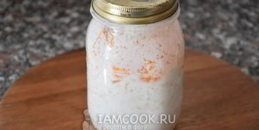 ленивая овсяная каша с апельсиновым джемом