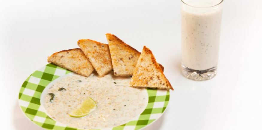 Рецепт овсяной каши на мятном молоке