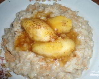 Овсяная каша с бананом