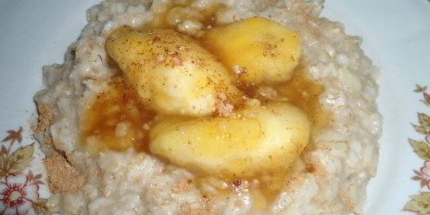 Рецепт овсяной каши с бананом