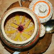 Рецепт Овсяной каши с орехами и яблоками в духовке