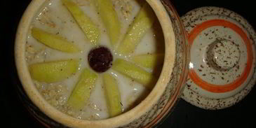 овсяная каша с орехами и яблоками в духовке