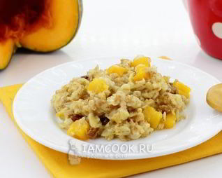 Овсяная каша с тыквой