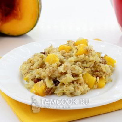 Овсяная каша с тыквой