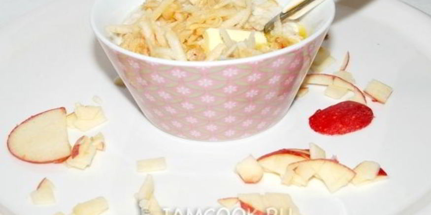 Рецепт овсяной каши с яблоками