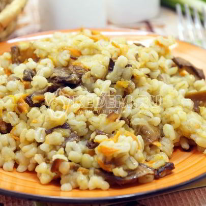 Перловая каша с грибами