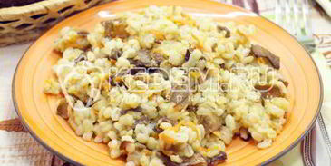 перловая каша с грибами