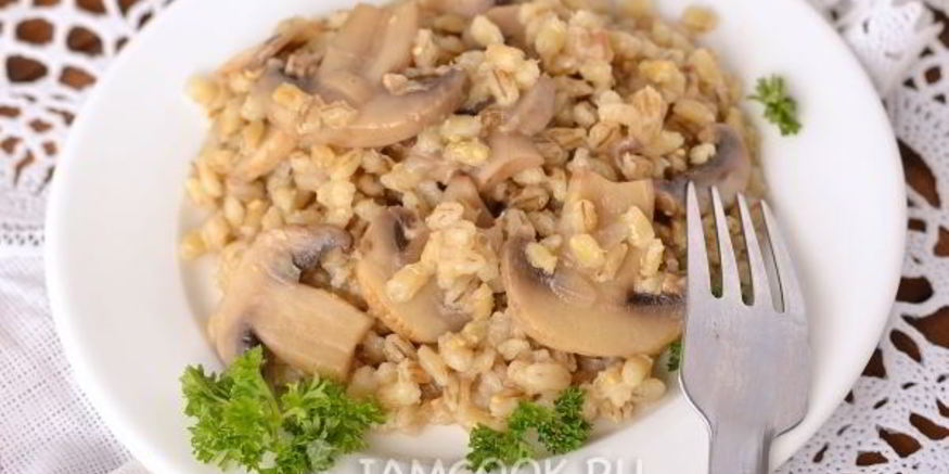 Рецепт перловки с грибами в мультиварке