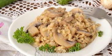 перловка с грибами в мультиварке