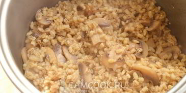 перловка с грибами в мультиварке