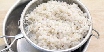 перловка с грибами