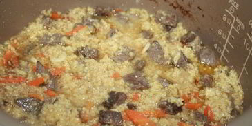 пшеничная каша с мясом в мультиварке