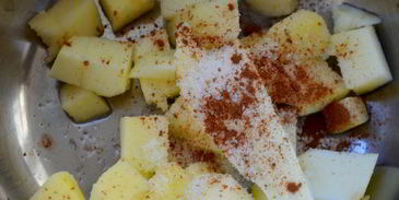 пшеничная каша с томлеными яблоками