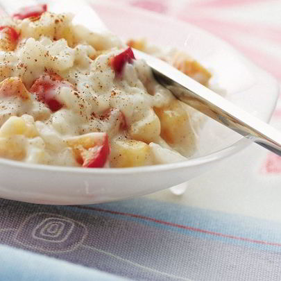 Рисовая каша с яблоками