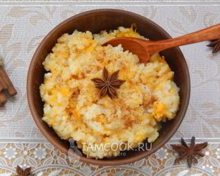 Тыквенная каша на молоке