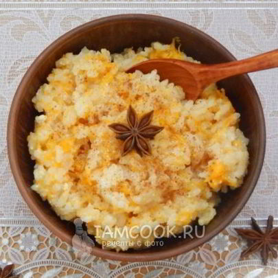 Тыквенная каша на молоке