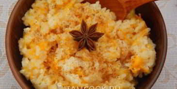 тыквенная каша на молоке